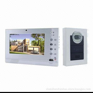 7-inch Wide Angle Video Intercom with Photo and Video Recording Function VDP318+CAM210